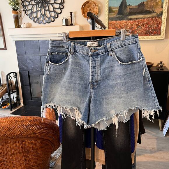 Abercrombie & Fitch Shorts Womens Size 33/16 Curve Love Cut Off Button Fly - Picture 16 of 16